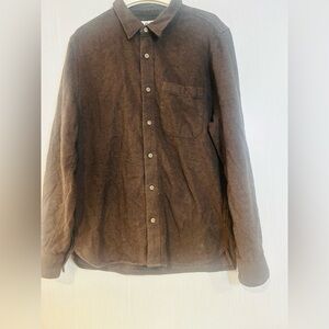 Madewell Chocolate Brown Shirt Cotton